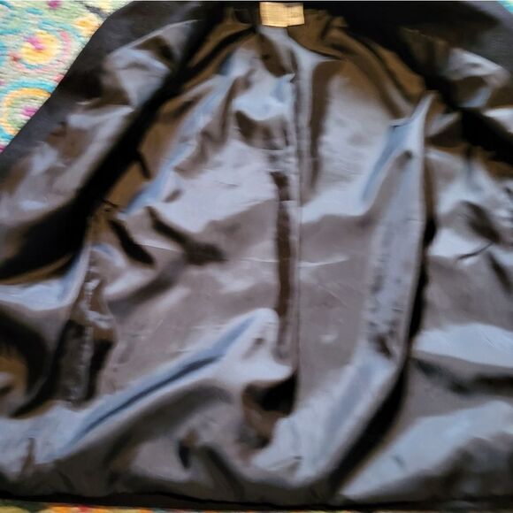 Vintage Sag Harbor Wool Blazer Jacket Single Button Black 6 Petite - Picture 4 of 4